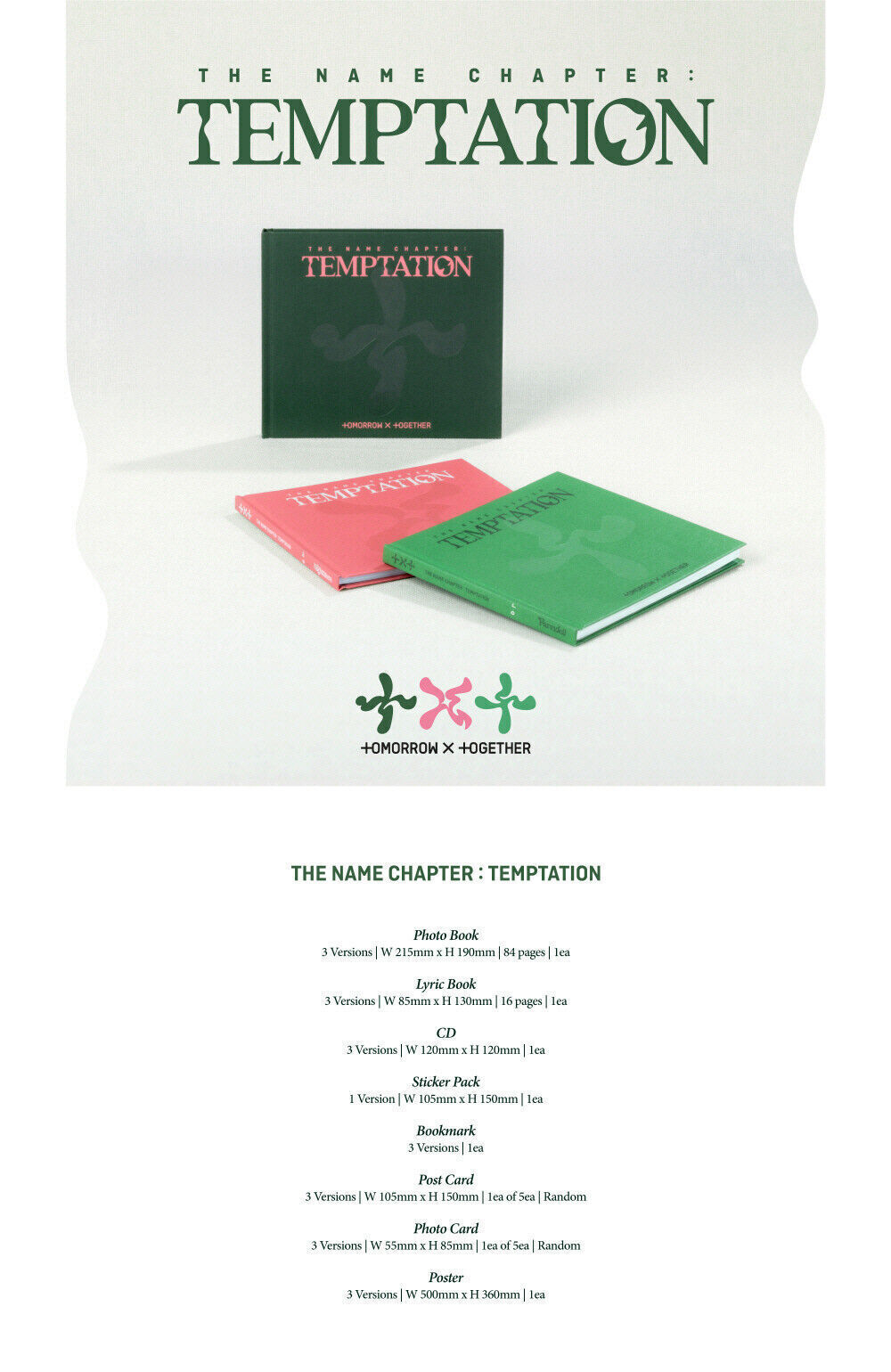 Альбом TXT - THE NAME CHAPTER : TEMPTATION (Farewell ver.)