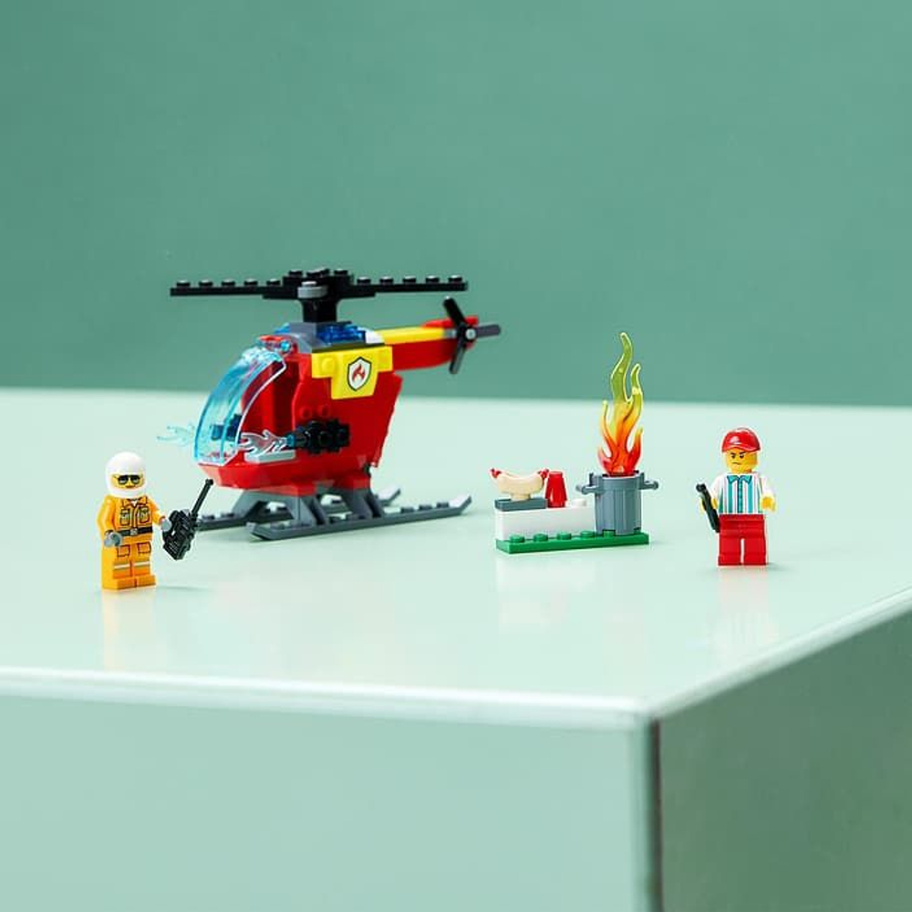 LEGO City 60318 - вертолет для тушения пожара, деталей 162 шт. (из Финляндии)