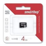 4 Gb microSD Smartbuy Class 10 без адаптера