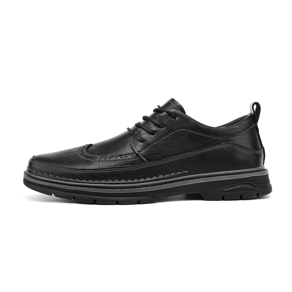 NSANG Work Boots Men"s Low top Black/Brown