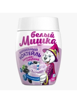 Молочный коктейль ежевика-голубика, 300 г