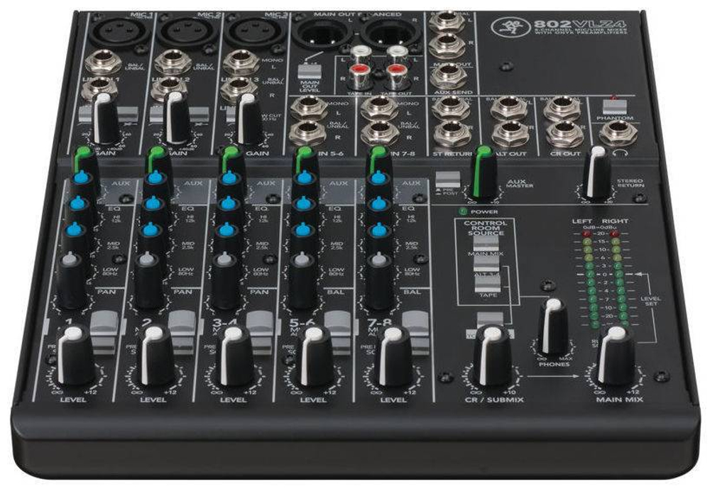 Mackie 802 VLZ 4 Микшер аналоговый компактный, 2 моно и 3 стерео канала, трехполосный эквалайзер, посыл на эффекты