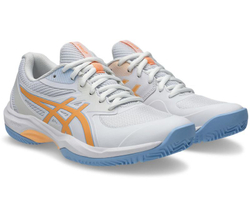 Женские кросовки для Padel Asics Game FF Padel - белый/оранжевое свечение