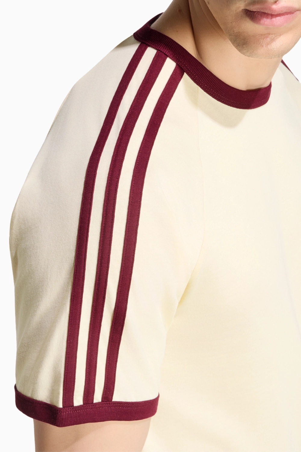 Футболка adidas Originals 3-Stripes - бежевый