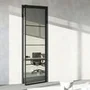 Межкомнатная алюминиевая дверь Loft-S 13 стекло серое прозрачное