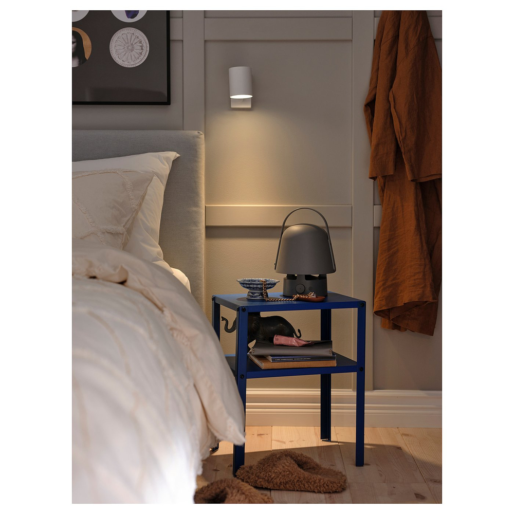 IKEA VAPPEBY  (ИКЕА ВАППЕБЙ)  -  Лампа с bluetooth-колонкой - для улицы/серая