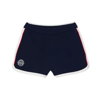 Женские Шорты теннисные Lacoste Tennis Heritage Stretch Pique - navy blue/white