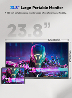 23.8" Портативный сенсорный монитор Umax22 Pro Touch UPERFECT FHD 1920x1080, 120 Гц, IPS