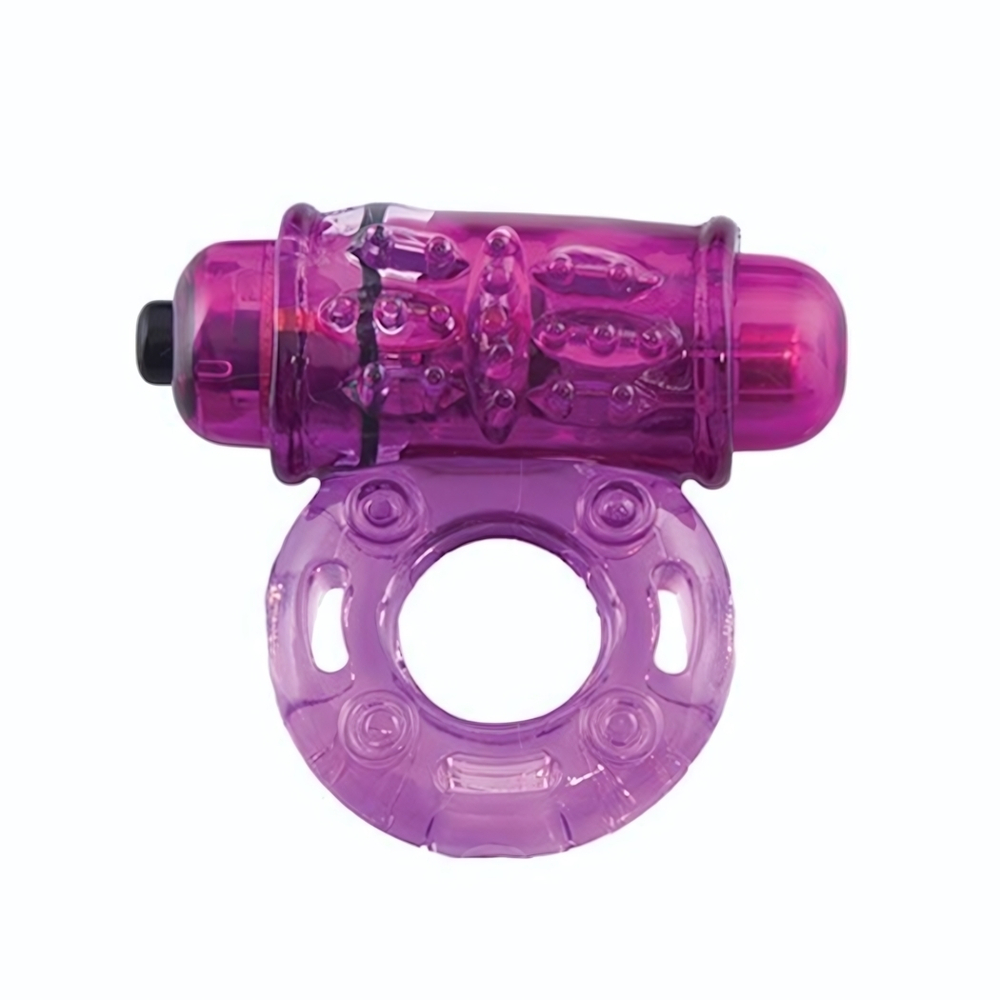 Фиолетовое эрекционное виброкольцо OWOW PURPLE (Цвет: фиолетовый)