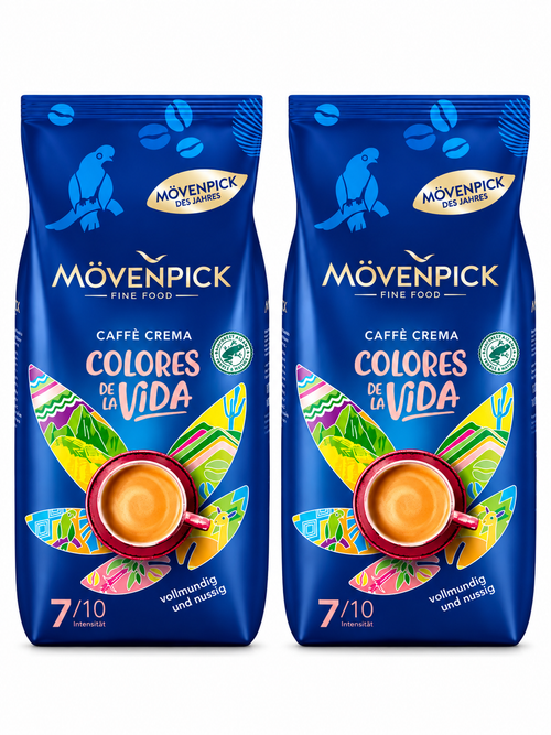 Кофе в зернах Movenpick Colores De La Vida 1 кг x 2 шт