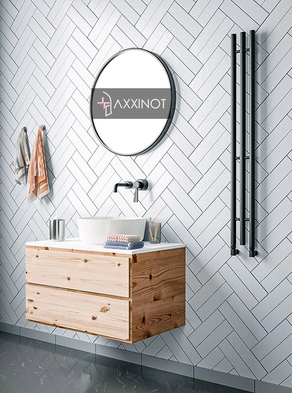 Axxinot Ture 3 - узкий водяной дизайн полотенцесушитель из нержавеющей стали