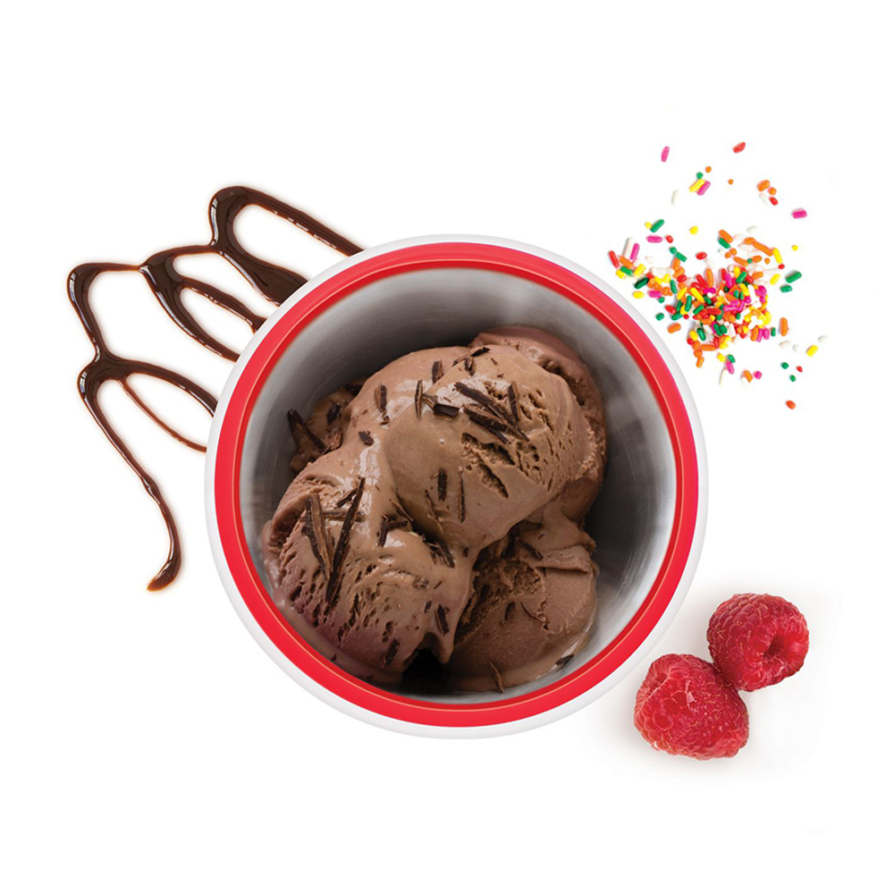 Мороженица ice cream maker красная