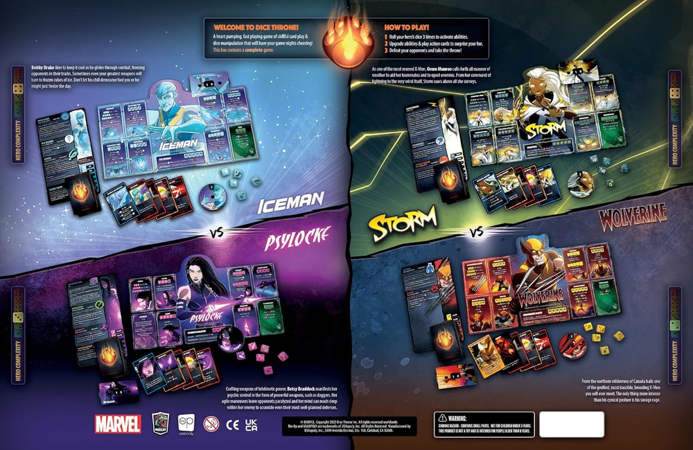Marvel X-Men Dice Throne Battle Chest