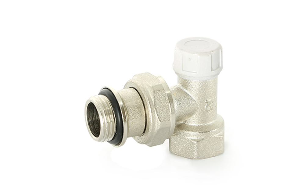 Кран радиаторный UNI-FITT  1/2" угловой под ключ