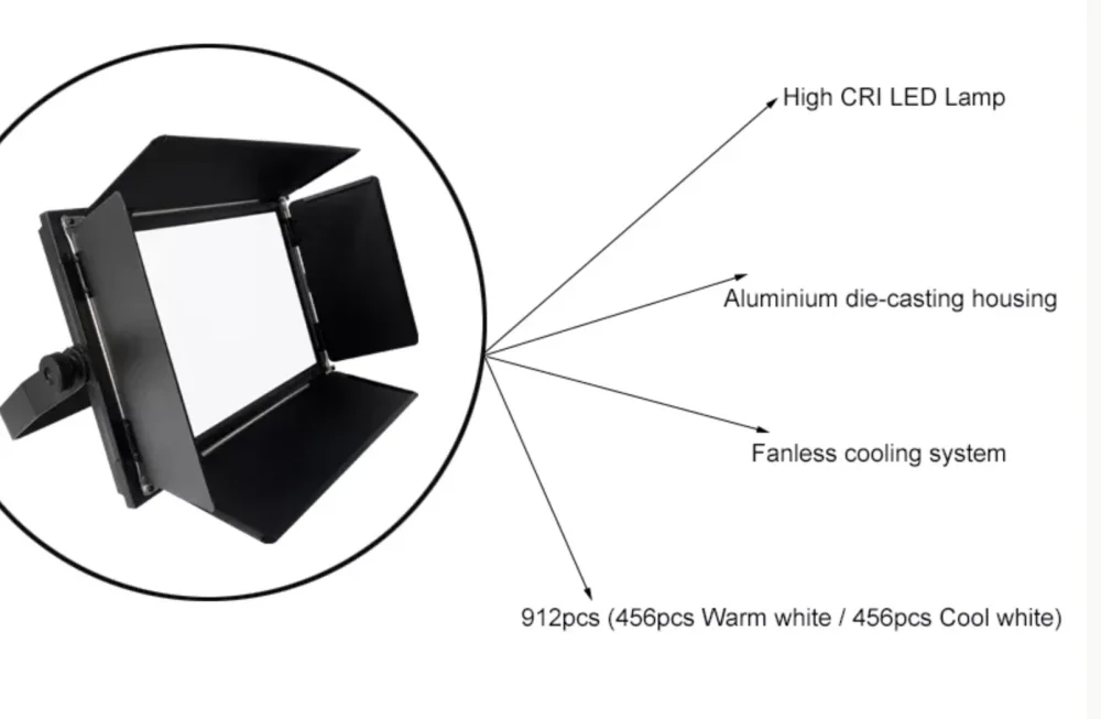 Zumen Soft Video Light 100W — би-колор мягкий видео-свет для студии