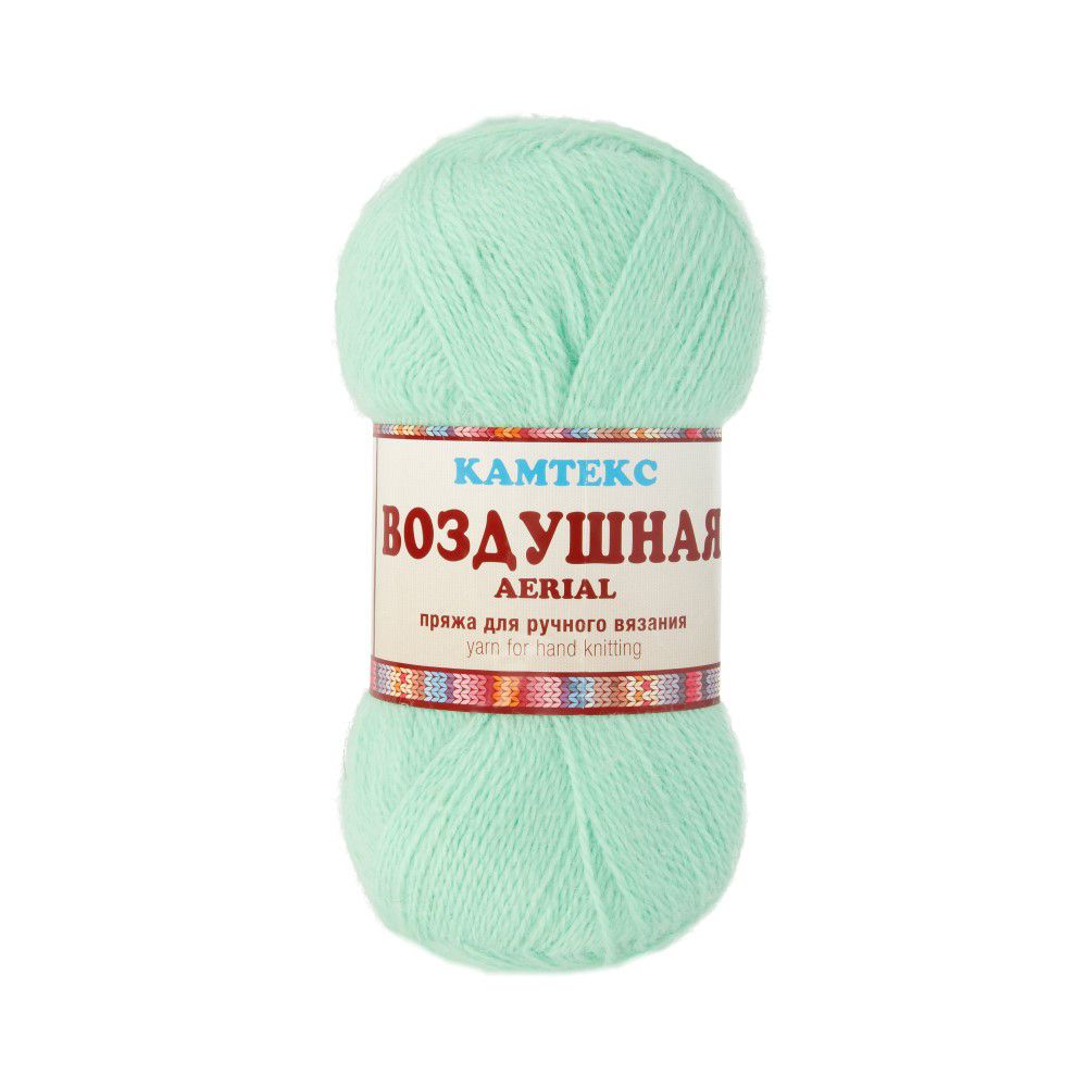 Пряжа Камтекс Воздушная / уп.5 мот. по 100 г, 370 м, цв.025 мята Пряжа Камтекс Воздушная / уп.5 мот. по 100 г, 370 м, цв.025 мята