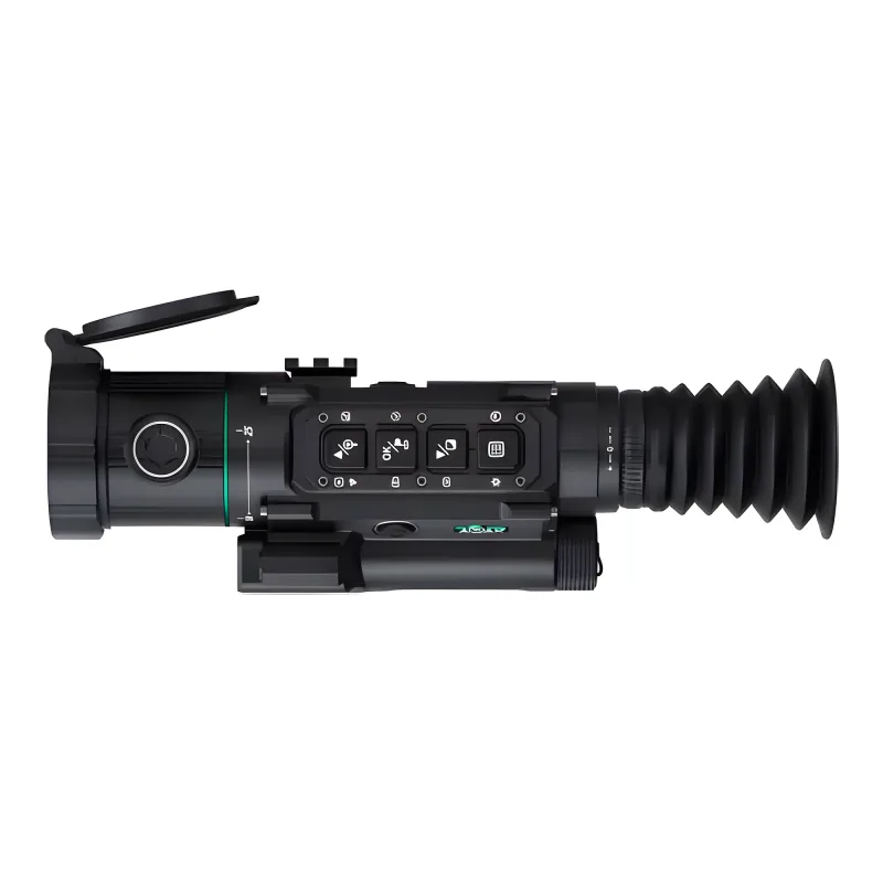 Тепловизионный прицел ATAK ET36Z-2550LRF (с дальномером и креплением Picatinny) - вид сверху, кнопки управления