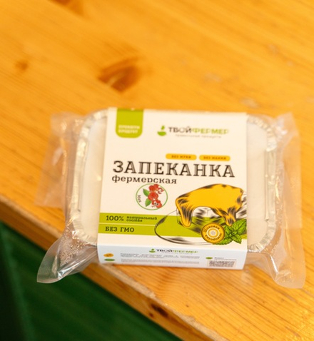 Запеканка творожная фермерская с маком и вишней 290 г ТМ Твой фермер