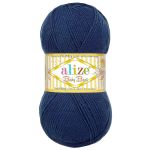 Пряжа Alize (Ализе) Baby Best / уп.5 мот. по 100 г, 240м, 058 темно-синий A