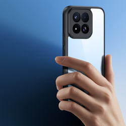 Чехол прозрачный с черными мягкими рамками для Xiaomi 17 Max, серия Aimo Series Case от Dux Ducis