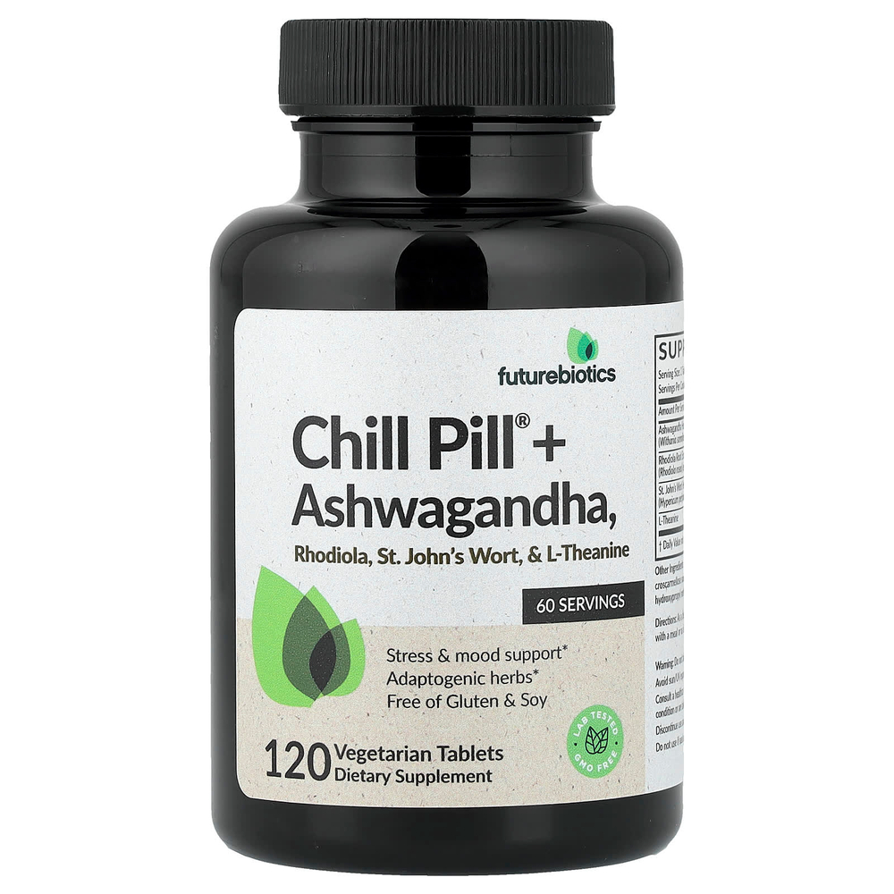 Futurebiotics, Chill Pill® с ашвагандой, 120 вегетарианских таблеток