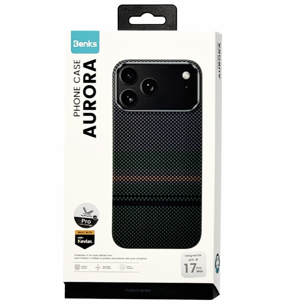 Накладка для i-Phone 17 Pro Max Benks Aurora Kevlar Magsafe