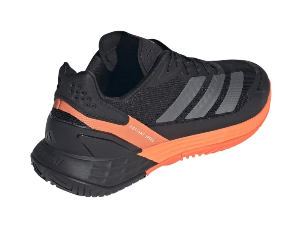 Теннисные кроссовки Adidas Defiant Speed 2 M - core black/core black/lucid orange