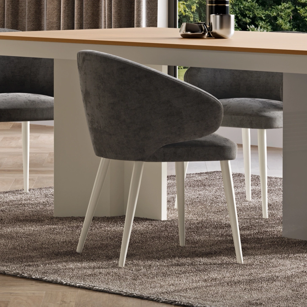 Стул NOA 2019 Lacado Branco IDC Mobiliario