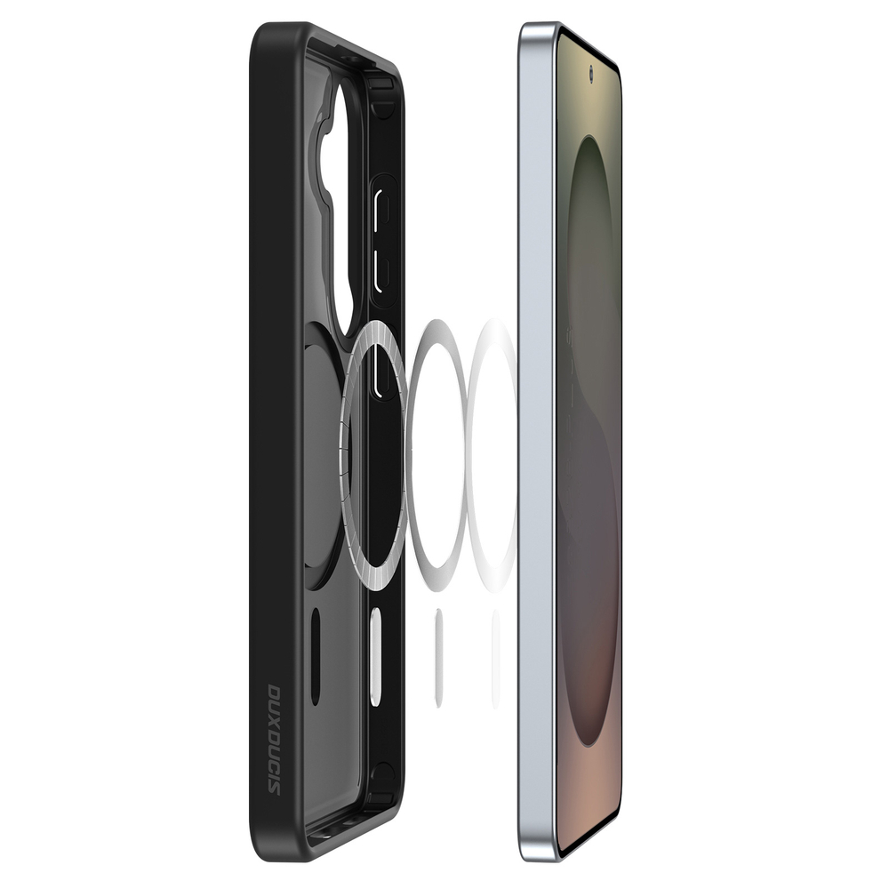 Чехол черного цвета с MagSafe для Samsung Galaxy S26+ Плюс, серия Yind Series от Dux Ducis