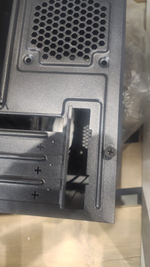 УЦЕНКА_Корпус ТЕСЛА (TESLA) 1708BM, Без БП, mATX, чёрный, 2xUSB2 (RMA_TSL-1708-BM) {отсутствует заглушка креплений слотов расширения}