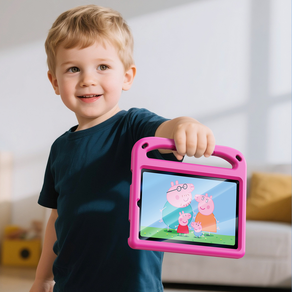 Детский чехол розового цвета на планшет iPad Mini 6 и iPad Mini 7 от Dux Ducis, серия Puff Series Case