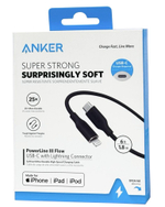 Usb Кабель-зарядка Type-C на Lightning Anker PowerLine III Flow (A8663P11) 1.8м черный