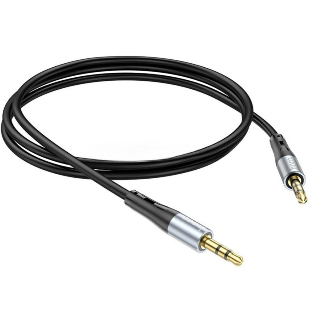 Аудиокабель AUX 3,5mm Hoco 1m UPA22 черный
