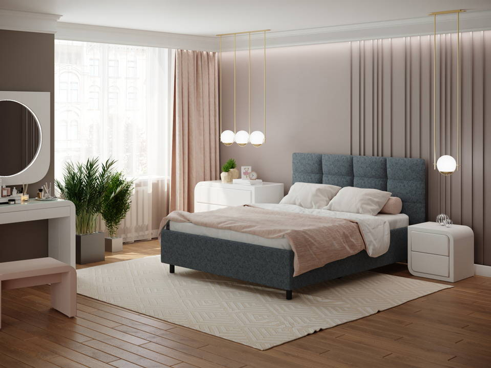 160-200 Кровать ComoVeda 8 Ultra Мокрый асфальт