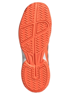 Детские теннисные кроссовки Adidas Ubersonic K - lucid orange/silver metallic/cloud white