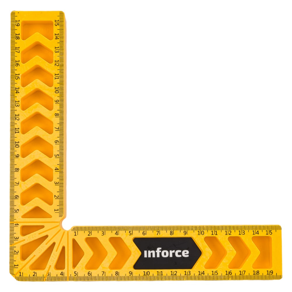 Прижимной угольник Inforce из полимера, 200х200 06-11-80