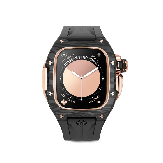 Корпус для Apple Watch RSCIII46 - Rose Gold Carbon