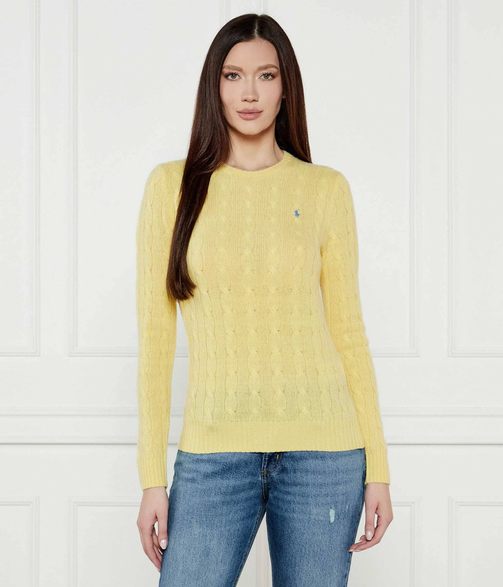 Шерстяной свитер JULIANNA POLO RALPH LAUREN - желтый(211910421)