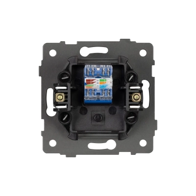 Механизм компьютерной розетки SCT-MPC1-PL-BK-V (RJ-45, CAT6) (Arlight, -)