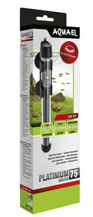 Обогреватель Aquael Platinum Heater стеклянный регулируемый 50W