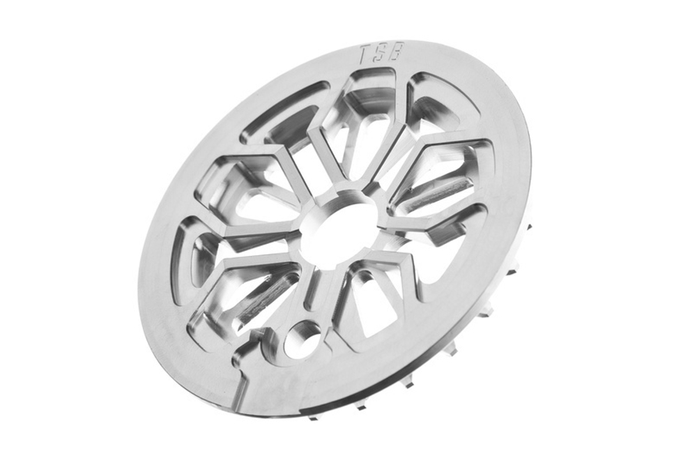 Система/звезда BMX TSB SuperSport Guard sprocket 25t алюминий Д16Т 132гр серебро TSB NEW