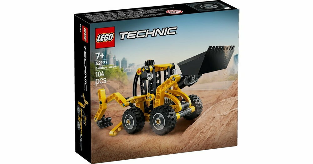 Конструктор LEGO Technic 42197 Трактор-экскаватор,  деталей 104 шт. (Дания)