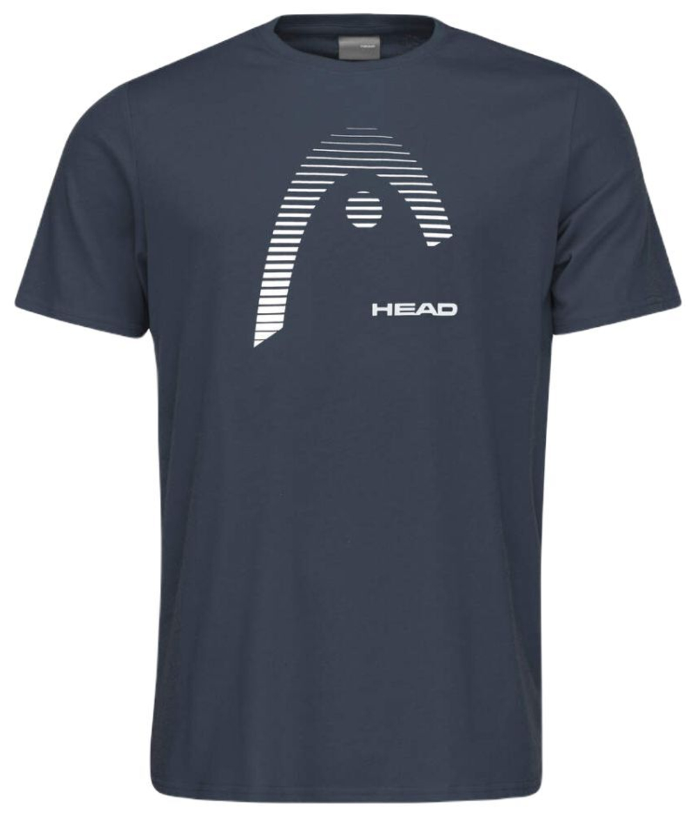 Мужская теннисная футболка Head Club Carl T-Shirt - темно-синий