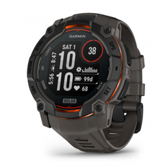 Умные часы Garmin Instinct 3 Solar 50 mm Black with Charcoal Band