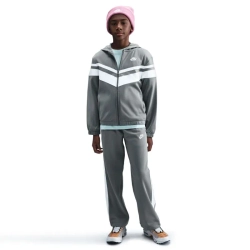 Boys' Спортивный костюм Nike Kids Sportswear Dri-Fit Hooded - smoke grey/white/white