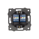 Механизм компьютерной розетки двойной SCT-MPC2-PL-WH-V (RJ-45, CAT6) (Arlight, -)