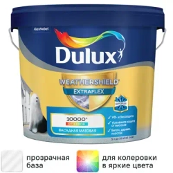 Краска фасадная Dulux Weathershield Extraflex матовая база BC
