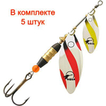 Блесна вертушка DOUBLE LONG 16,0g, № 1 + № 3, DUL-01