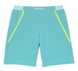 Мужские теннисные шорты Lacoste Tennis x Novak Djokovic Taffeta Shorts - зеленый