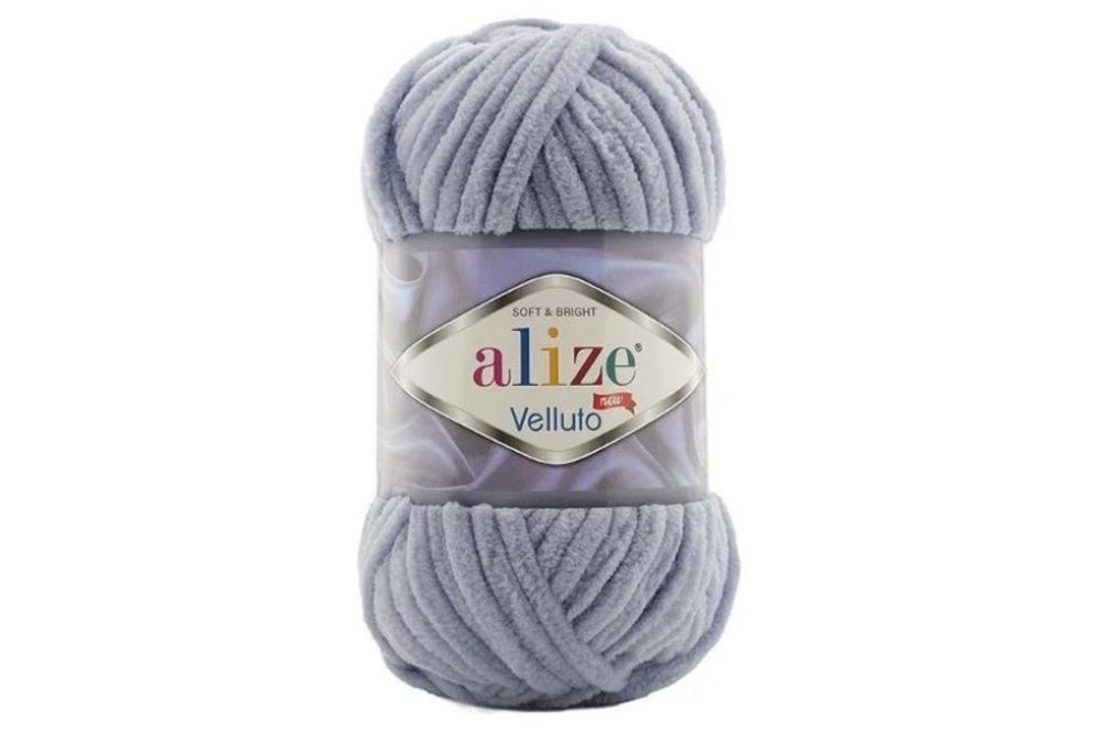 ALIZE "VELLUTO", 87 угольно-серый